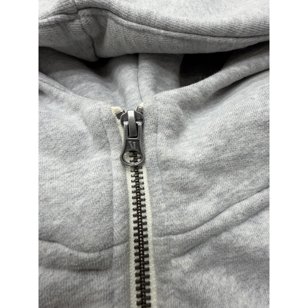 Vuori Fleece Hoodie Womens Medium Gray Sherpa Lined 1/4 Zip Pullover Sweatshirt - Picture 3 of 10